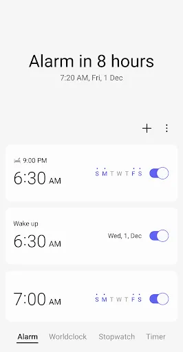 Clock应用截图