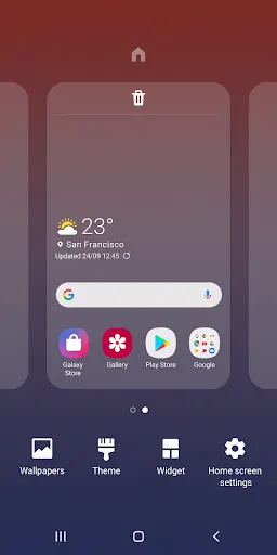 Samsung One UI Home Screenshots