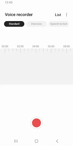 Capturas de pantalla de Samsung Voice Recorder