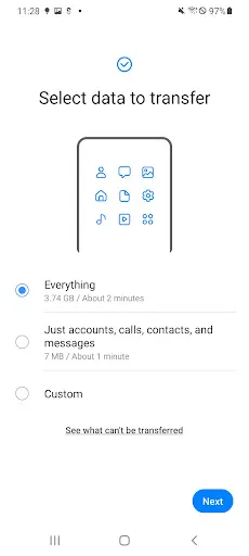 Samsung Smart Switch Mobile应用截图