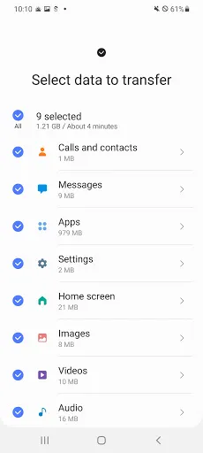 Samsung Smart Switch Mobile应用截图