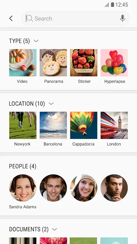 Screenshot di Gallery