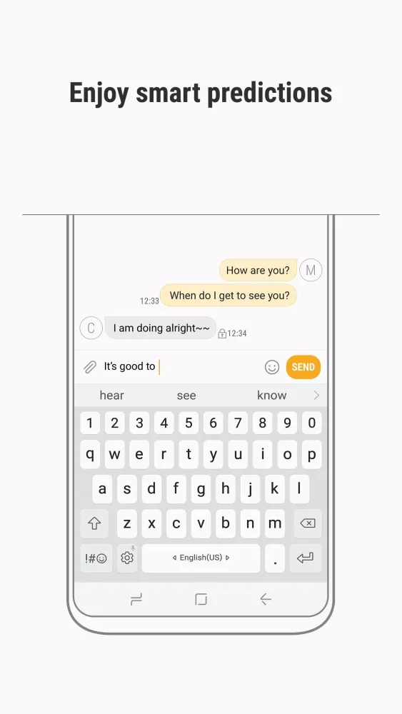 Ảnh chụp màn hình của Galaxy Keyboard