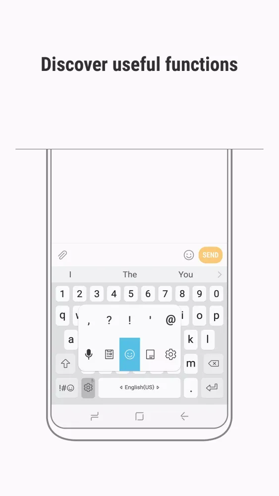 Ảnh chụp màn hình của Galaxy Keyboard