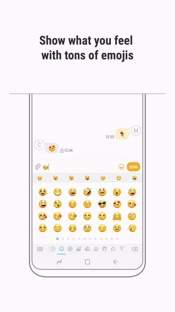 Ảnh chụp màn hình của Galaxy Keyboard