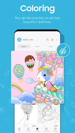 ภาพหน้าจอของ PENUP – Drawing-sharing SNS