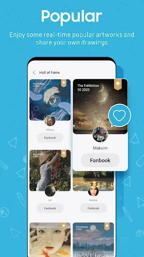 ภาพหน้าจอของ PENUP – Drawing-sharing SNS