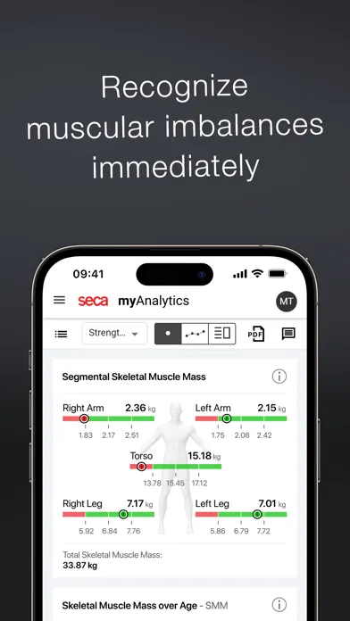 seca myAnalytics سکرین شاٹس