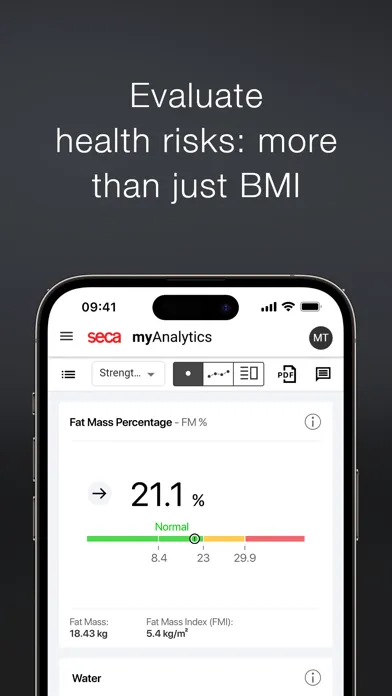 seca myAnalytics سکرین شاٹس