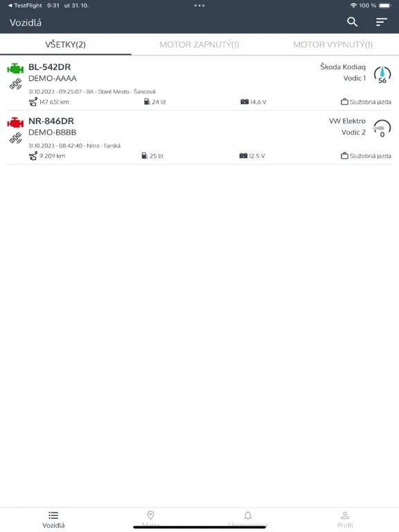 CarReport iPad  スクリーンショット