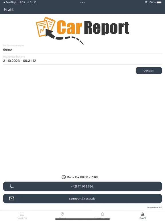 CarReport iPad  スクリーンショット