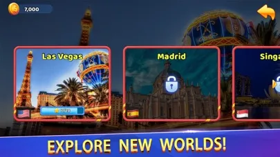 Captures d'écran de Solitaire Travel World Cruise