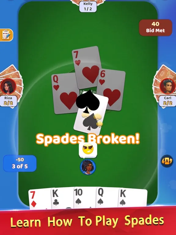 Spades Offline - Card Game * iPad  Screenshots