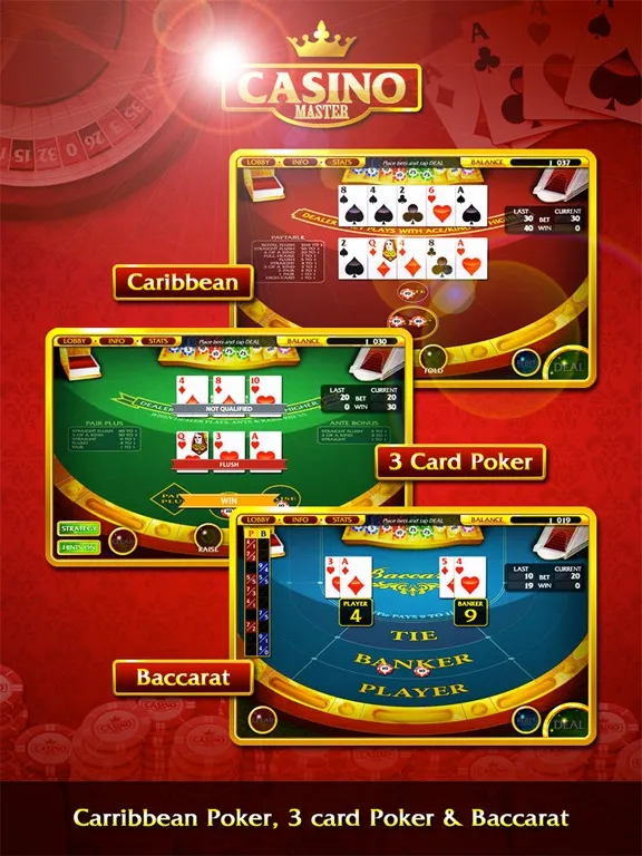 Casino Master - Slots Poker iPad  Screenshots