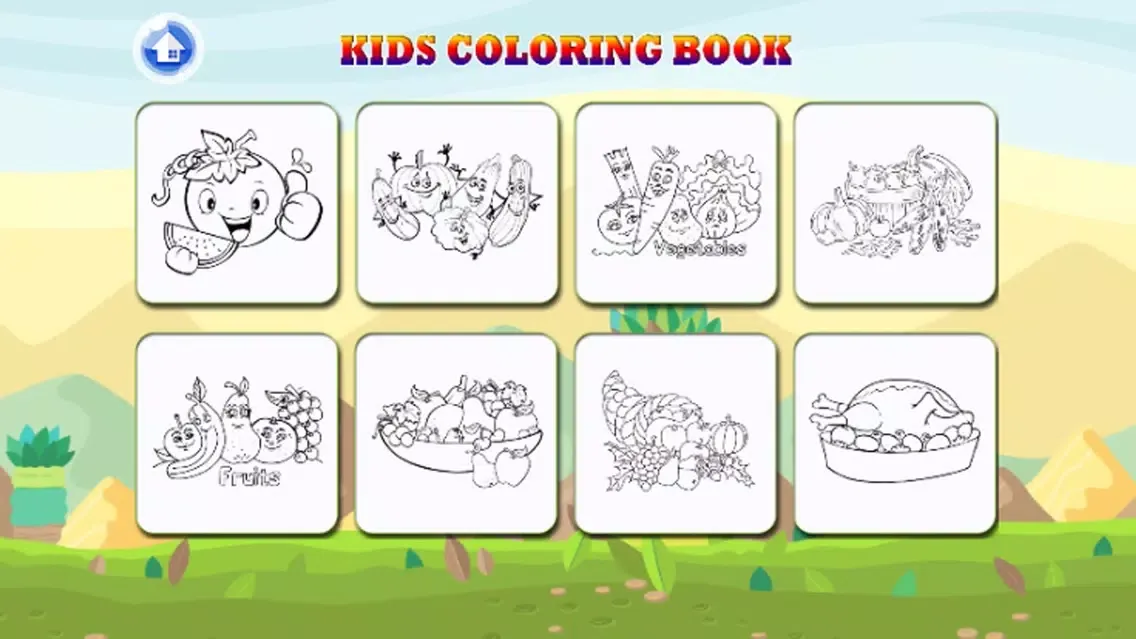 ภาพหน้าจอของ Kids Coloring Books Game