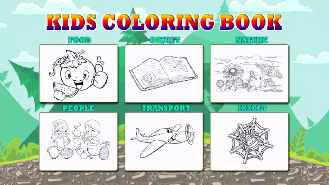 ภาพหน้าจอของ Kids Coloring Books Game