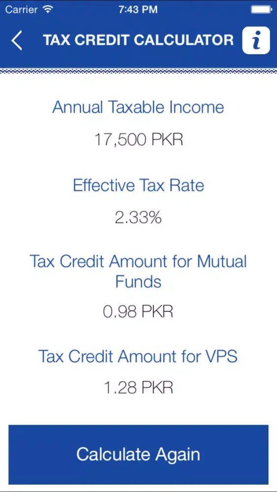 Tax Credit Calculator (Mutual Funds/VPS) - Jamapunji স্ক্রিনশট