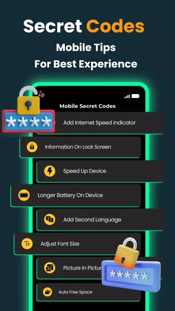 Secret Codes: All Mobile Codes 스크린샷