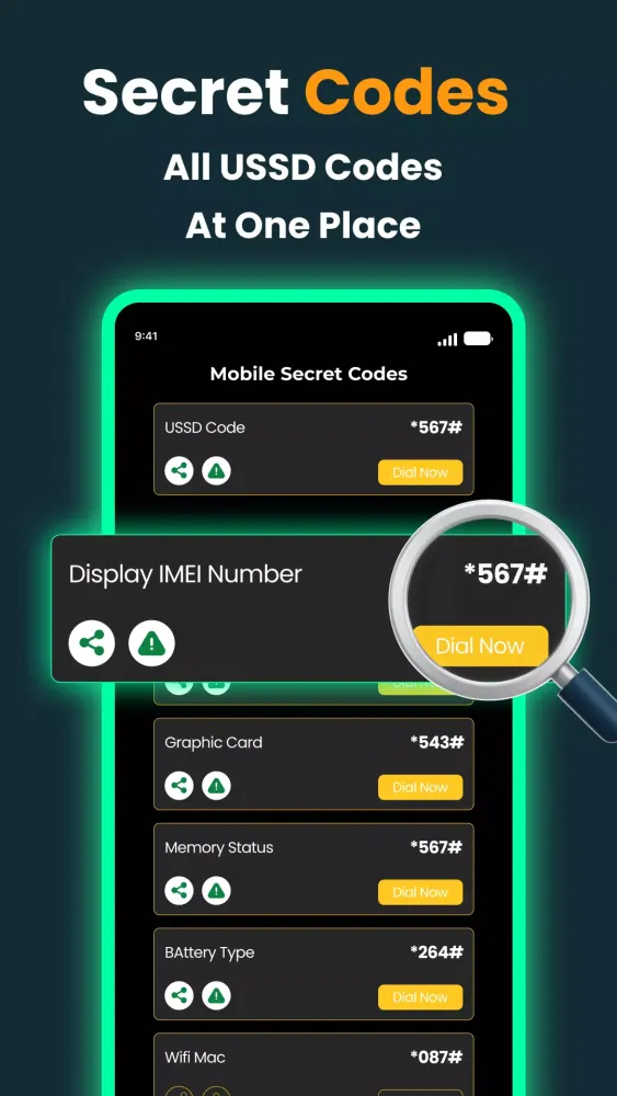 Secret Codes: All Mobile Codes 스크린샷