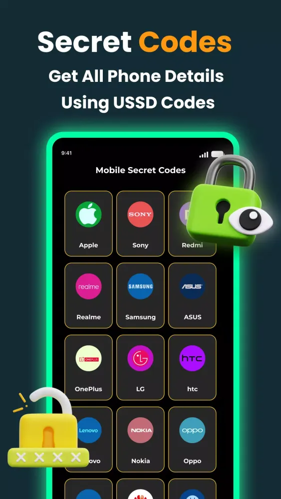 Secret Codes: All Mobile Codes 스크린샷