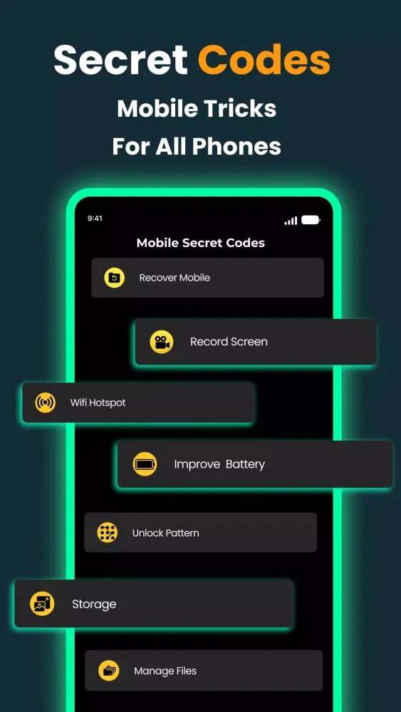 Secret Codes: All Mobile Codes 스크린샷