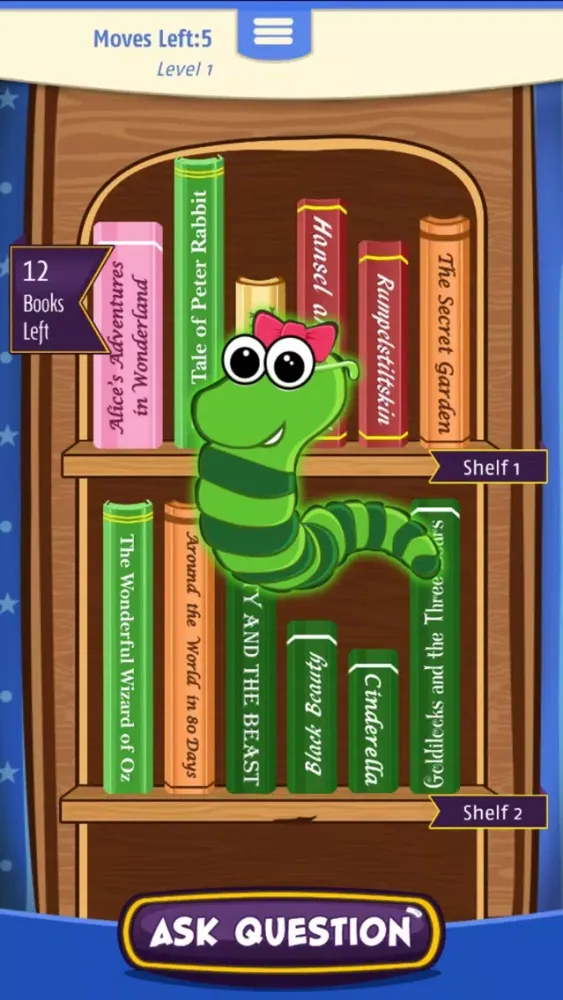 Dolly's Bookworm FREE - The Book-Lovers Puzzle Game Screenshots