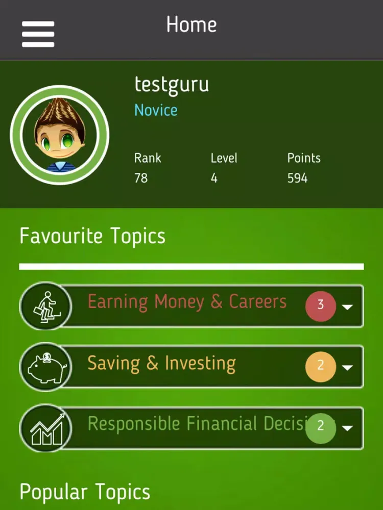 Finance Guru Quiz iPad Screenshots