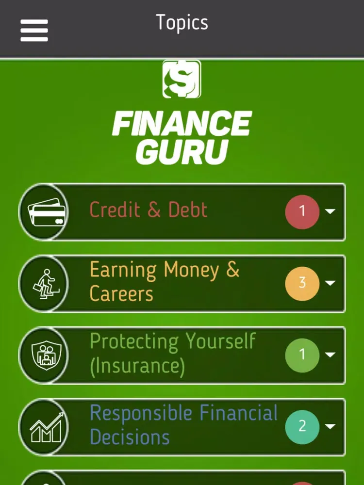 Finance Guru Quiz iPad Screenshots