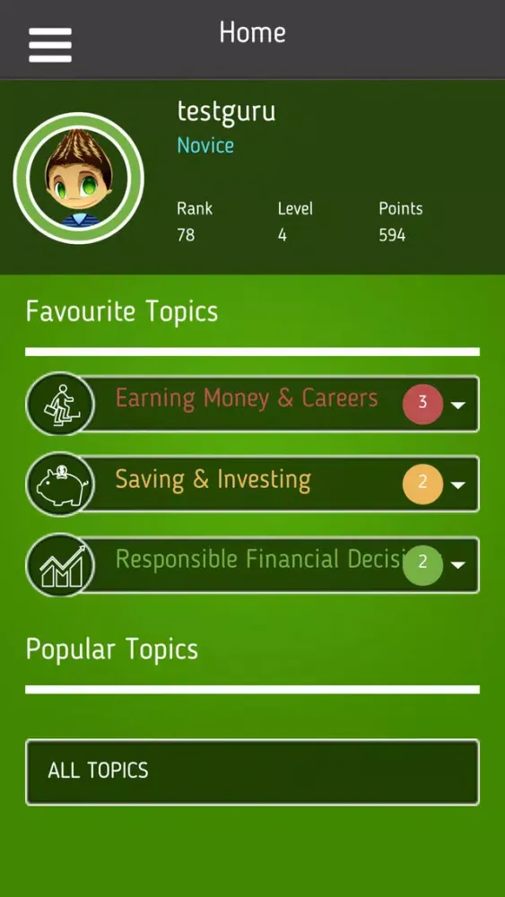 Finance Guru Quiz Screenshots
