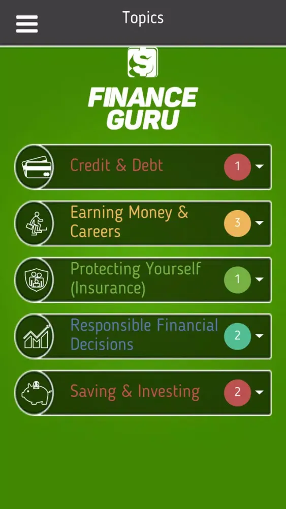 Finance Guru Quiz Screenshots