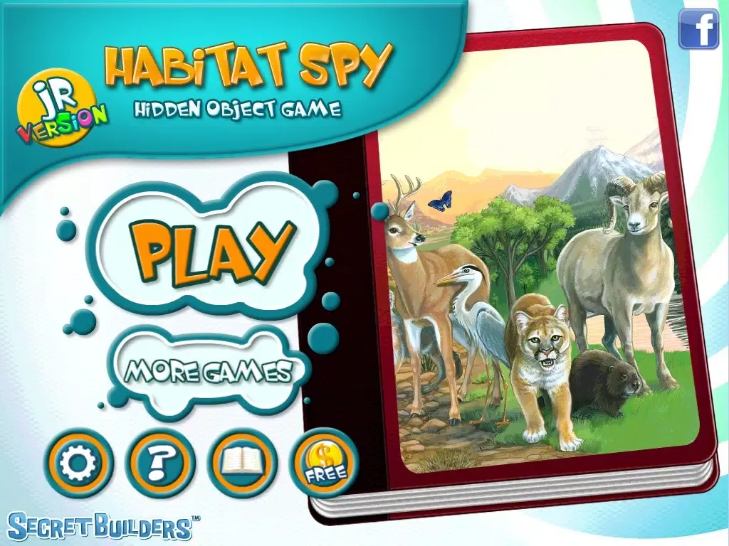 Hidden Object Game Jr FREE - Habitat Spy iPad  スクリーンショット