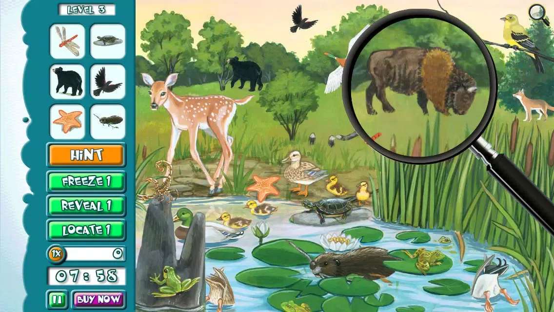 Hidden Object Game Jr FREE - Habitat Spy スクリーンショット