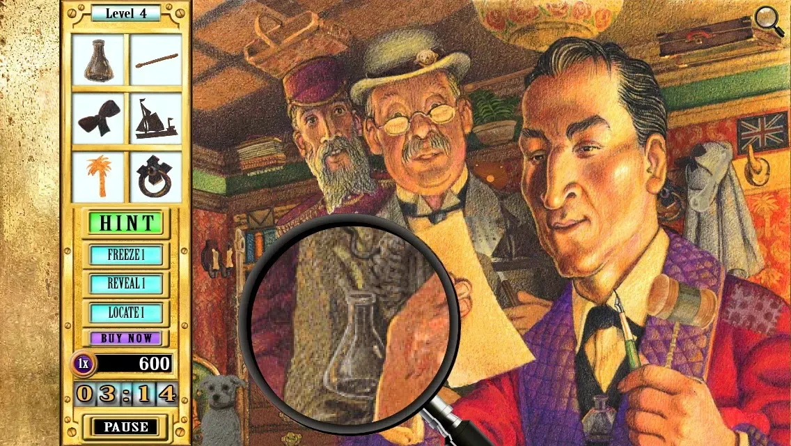 Zrzuty ekranu Hidden Object Game FREE - Sherlock Holmes: The Blue Diamond