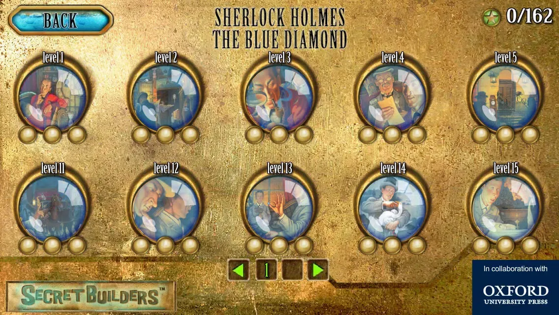 Zrzuty ekranu Hidden Object Game FREE - Sherlock Holmes: The Blue Diamond