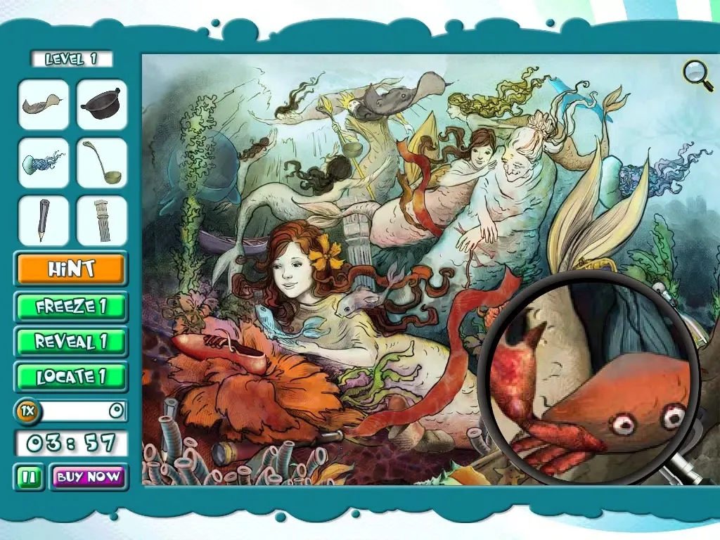 Capturas de pantalla de Hidden Object Game FREE - The Little Mermaid iPad 