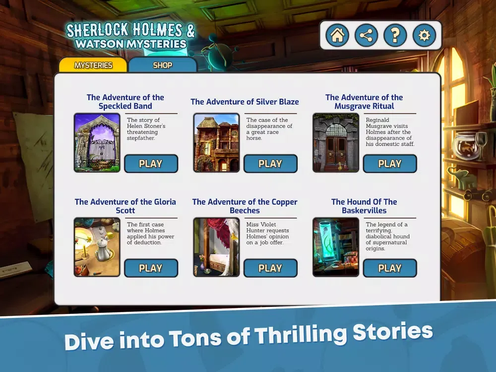 Capturas de pantalla de Sherlock Holmes Hidden Objects iPad 