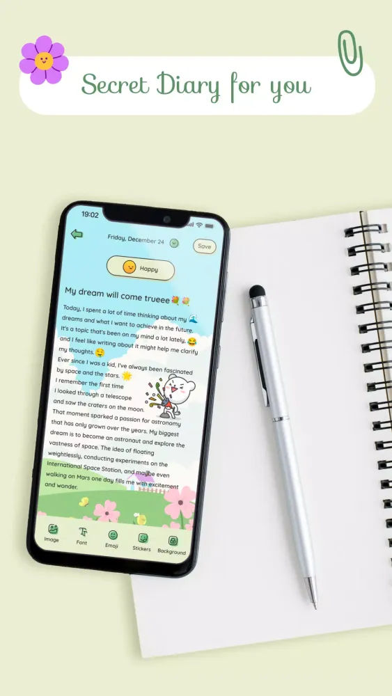 Secret Diary Journal with Lock Screenshots
