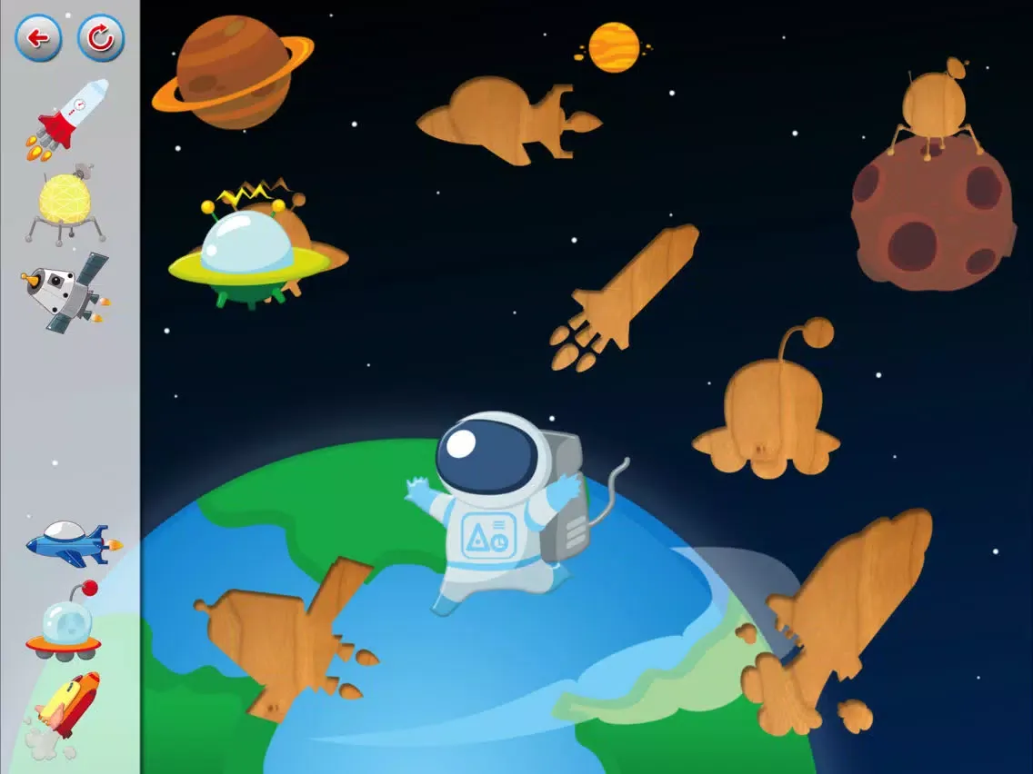 تصاویر Space Lift-Out Puzzle iPad 