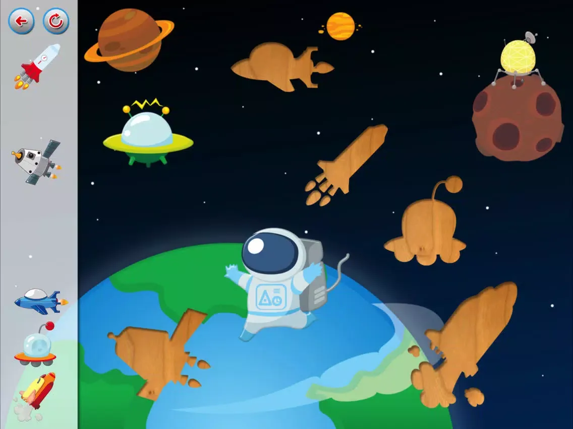 تصاویر Space Lift-Out Puzzle iPad 