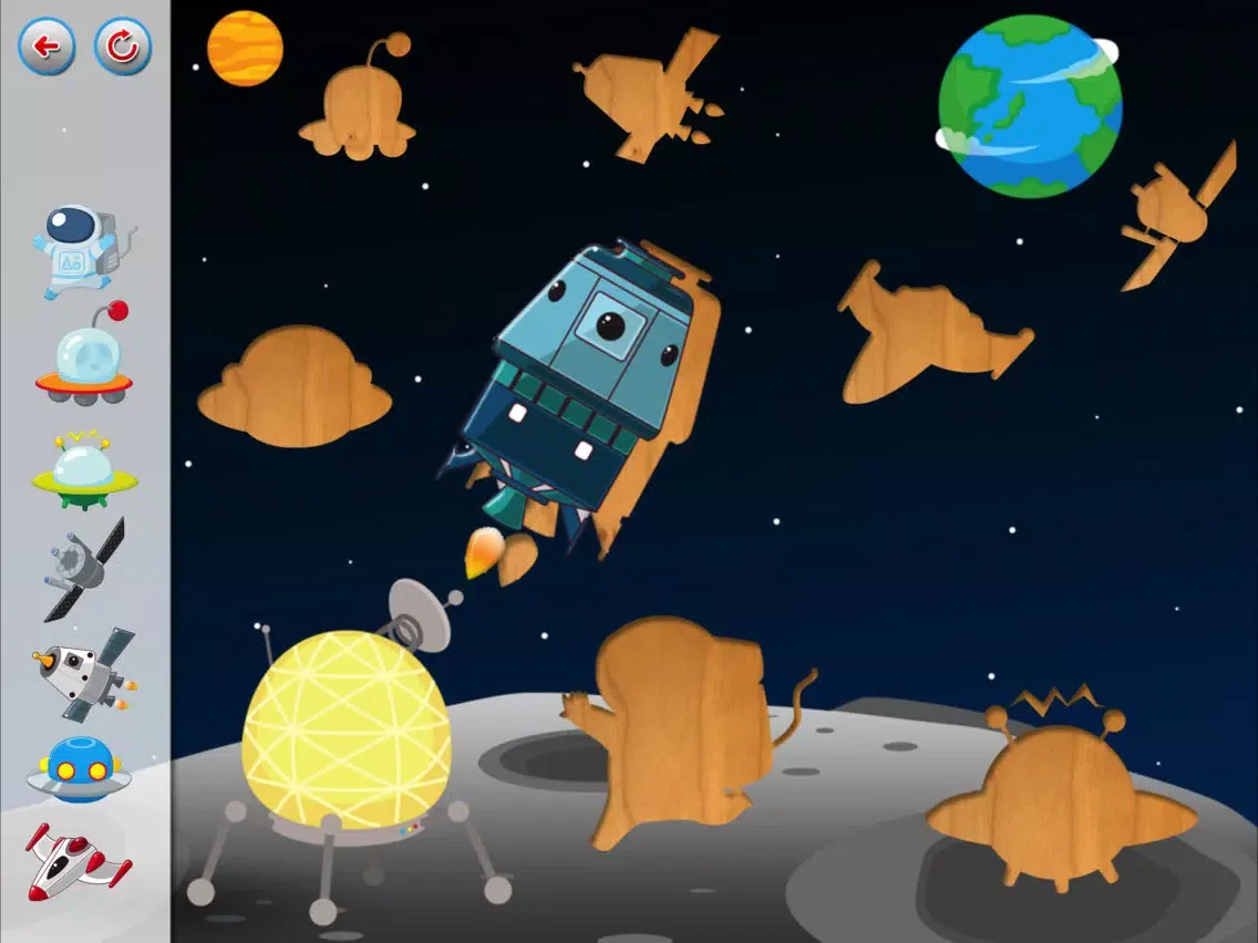 تصاویر Space Lift-Out Puzzle iPad 