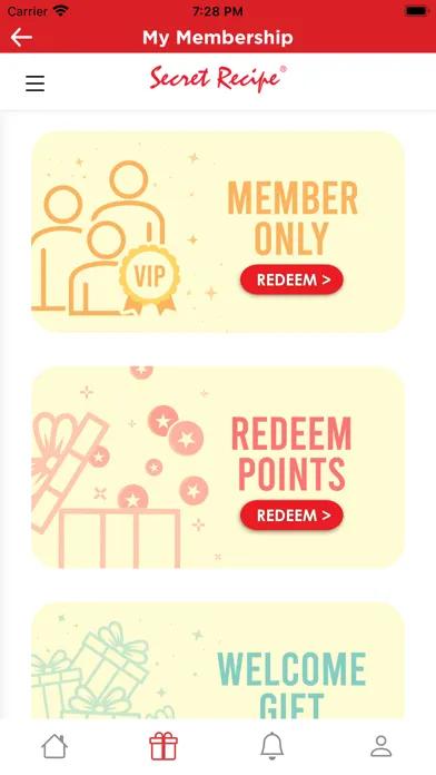 Capturas de tela do Secret Recipe MY