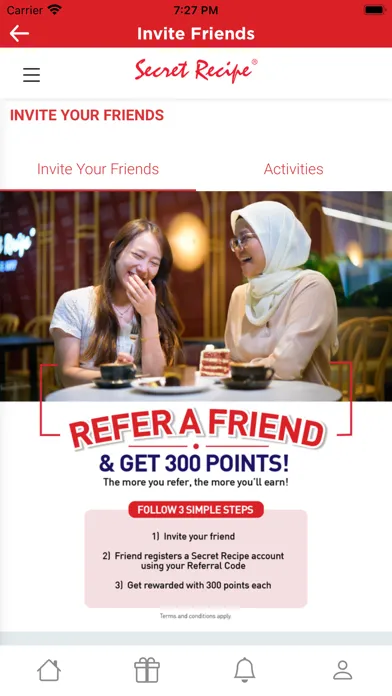Capturas de tela do Secret Recipe MY