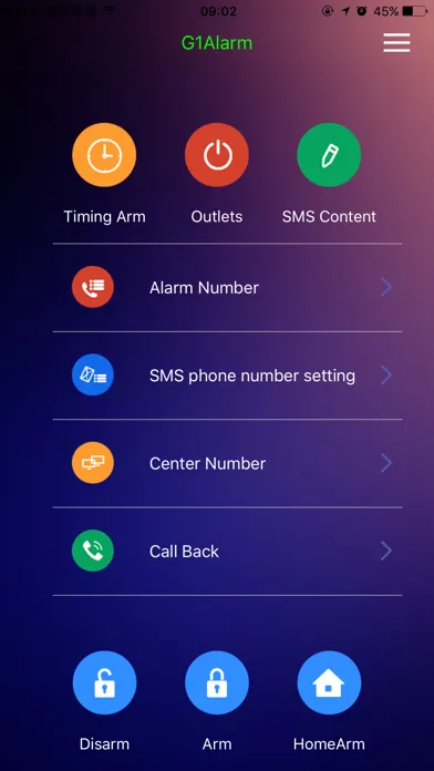 G1 GSM Alarm应用截图