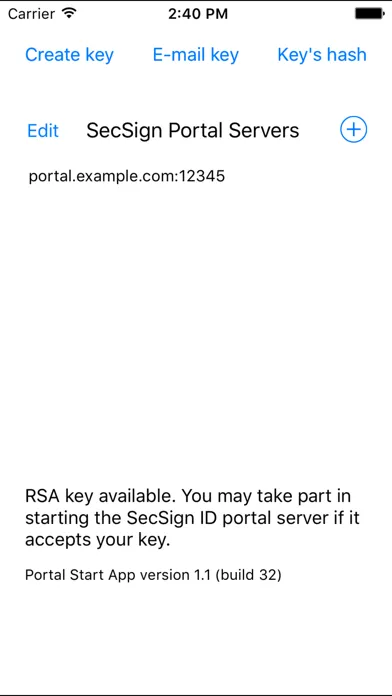 SecSign Portal Start স্ক্রিনশট