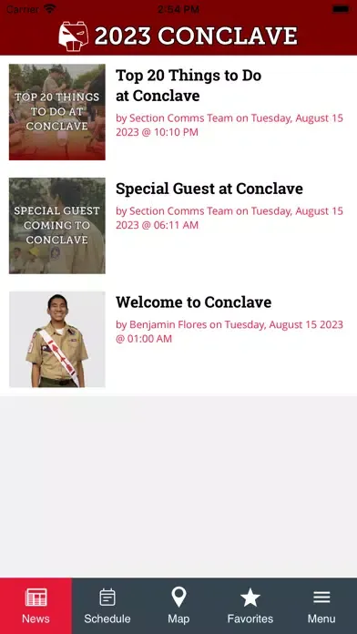 Tangkapan layar Section G16 Conclave