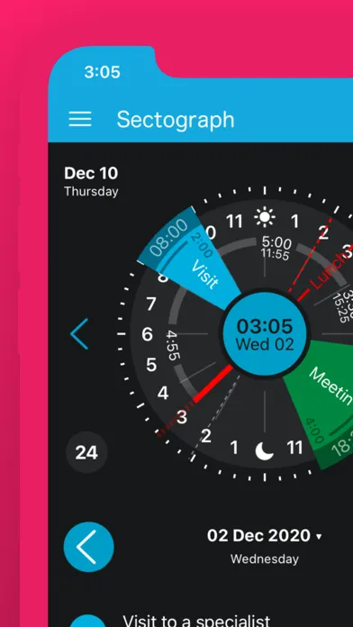 Screenshot di Sectograph visual time manager