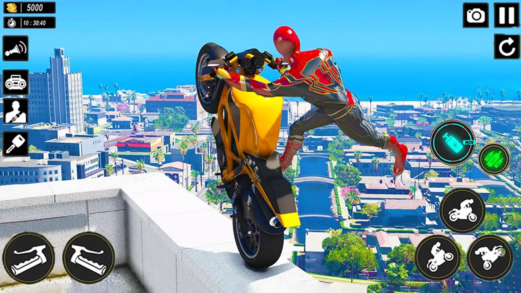 Скриншоты Superhero Tricky Bike Stunt 3D