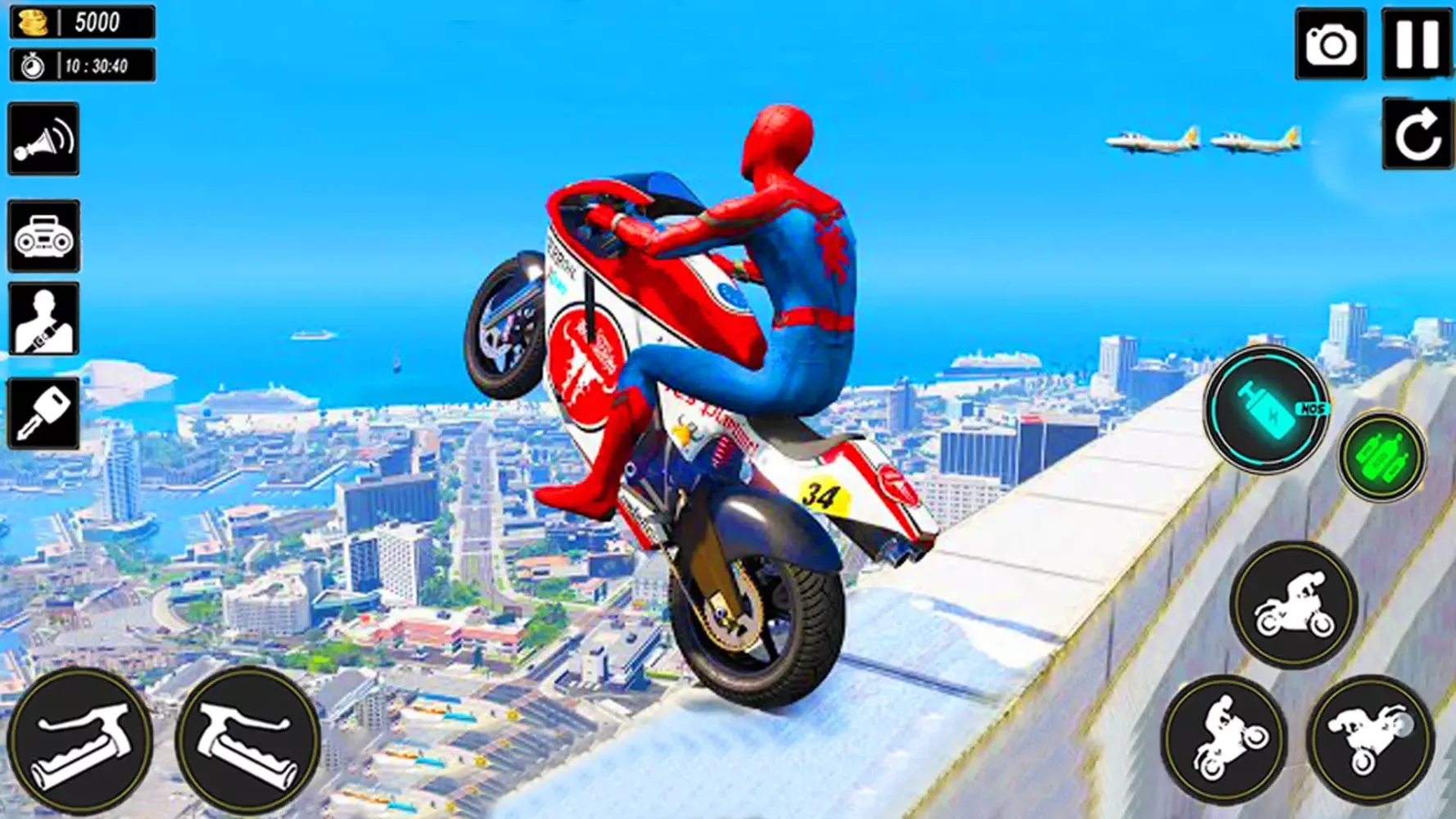 Скриншоты Superhero Tricky Bike Stunt 3D