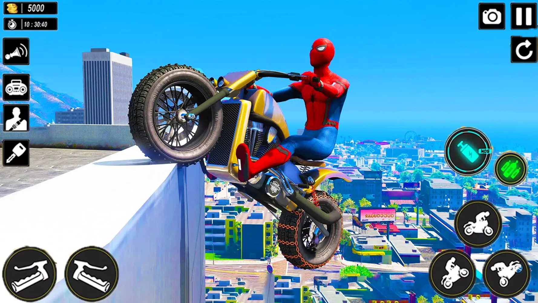 Скриншоты Superhero Tricky Bike Stunt 3D