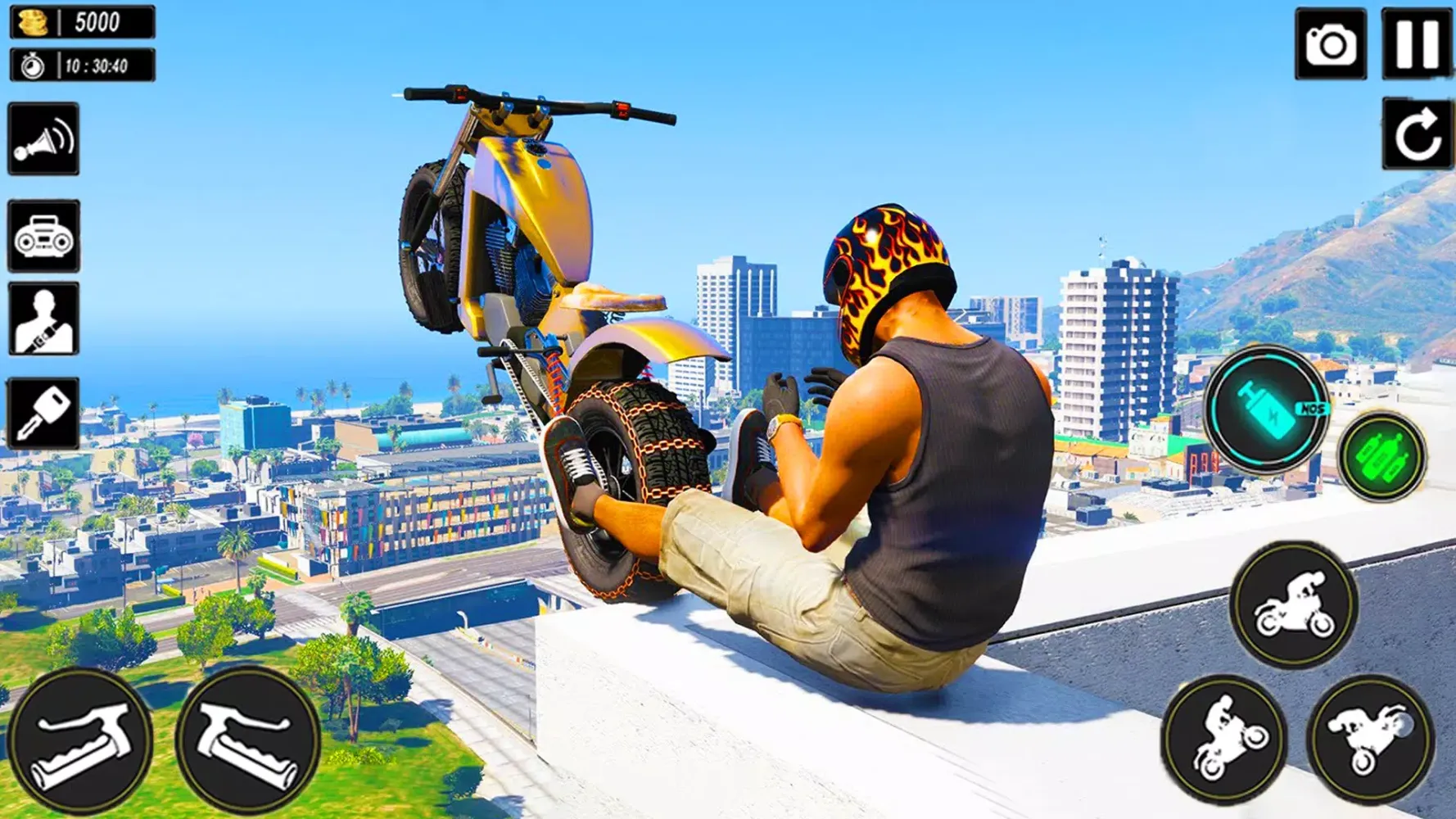 Скриншоты Superhero Tricky Bike Stunt 3D